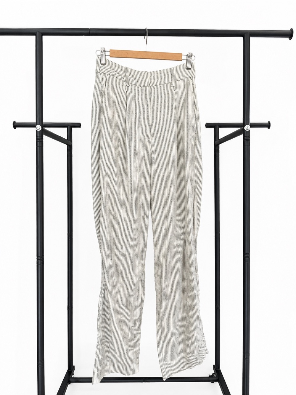 Old Navy Light Gray Pinstripe Chinos